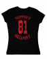 Preview: V-Neck: SUPPORT 81 - Black