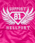 Preview: College Jacke: SUPPORT 81 HELLPORT - Pink