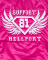 Preview: College Jacket: SUPPORT 81 HELLPORT - Pink