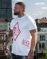 Preview: T-Shirt: ST.PAULI RAUTE - WEISS - ROT