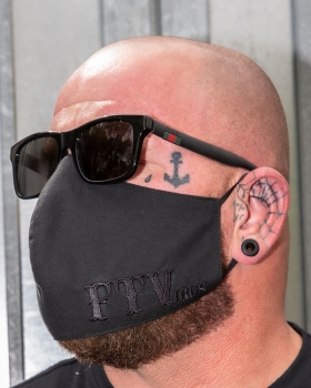 Mouth Mask : FTVirus - Black - Black