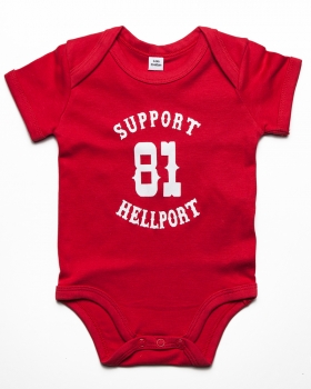 Baby Bodysuit : SUPPORT 81 - Red