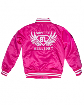 College Jacket: SUPPORT 81 HELLPORT - Pink