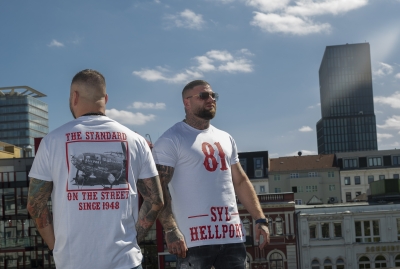 T-Shirt: Since 1948  - WEISS - ROT