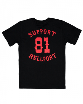 T-Shirt: SUPPORT 81 - Schwarz