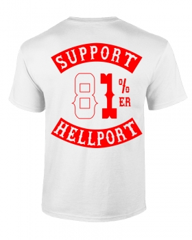 T-Shirt: SUPPORT 81%ER - Weiss