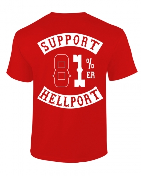 T-Shirt: SUPPORT 81%ER - Rot