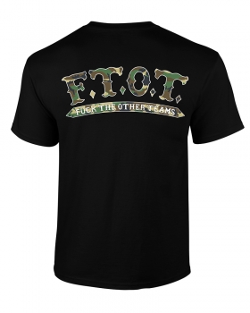 T-Shirt: FTOT Tarnfarbe - Schwarz