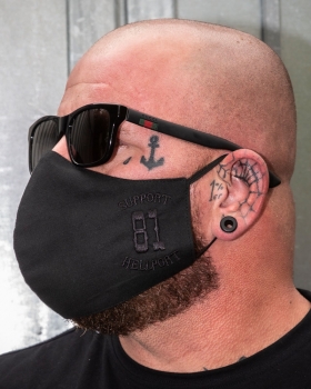 Mouth Mask : Support 81 Hellport - Black - Black