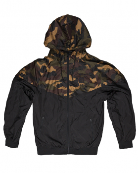 Windbreaker: SUPPORT 81 STICK Black - Black/CAMOU