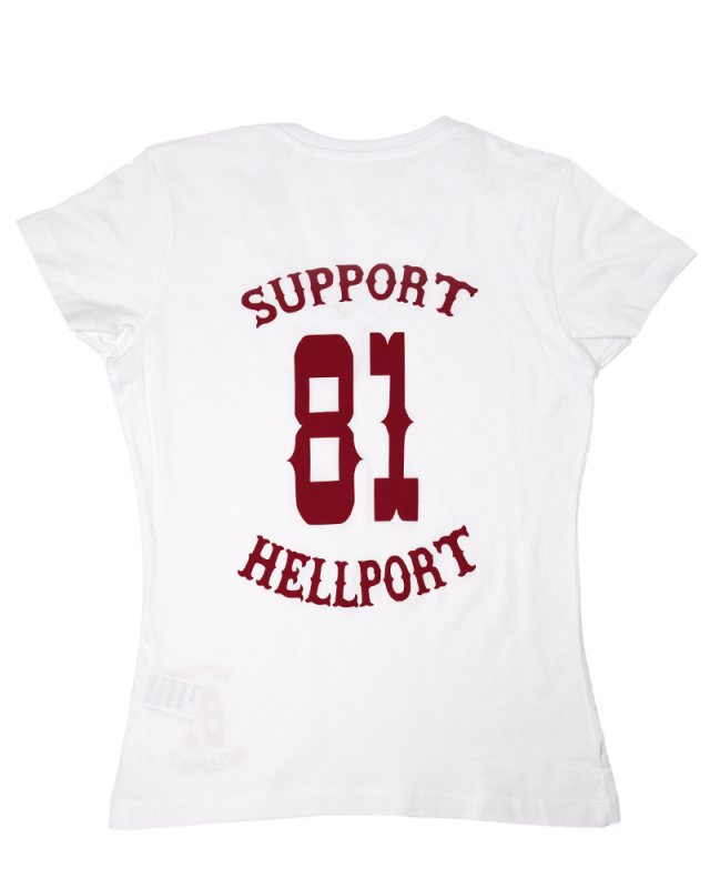 V-Neck: SUPPORT 81 - Weiss