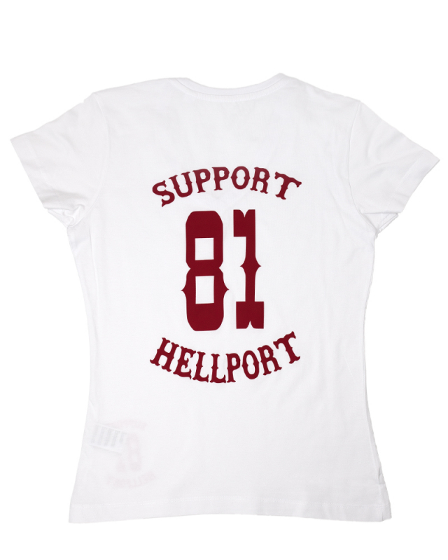 V-Neck: SUPPORT 81 - White