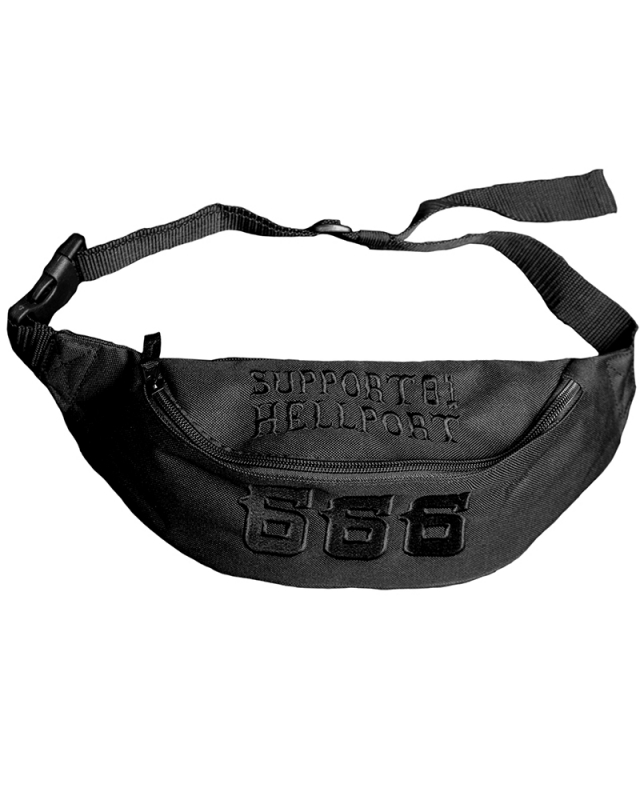 Belt Bag: 666 & SUPPORT 81 | Black - Black