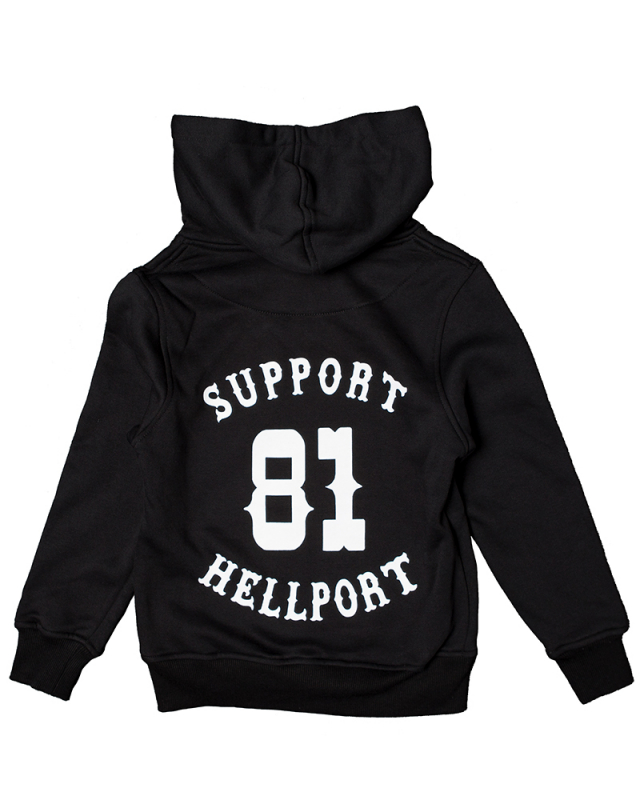 Hoodie: SUPPORT 81 - Black