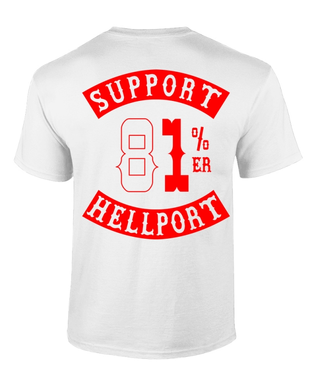 T-Shirt: SUPPORT 81%ER - Weiss