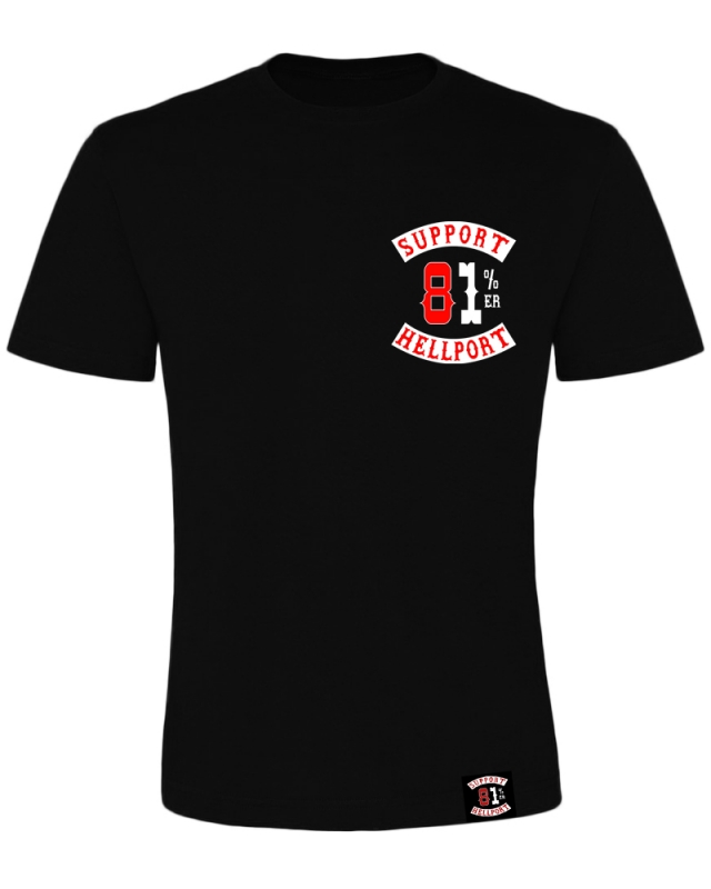 T-Shirt: SUPPORT 81%ER - Black