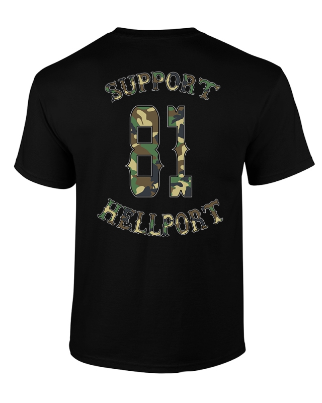 T-Shirt: SUPPORT 81 | Camou - Black