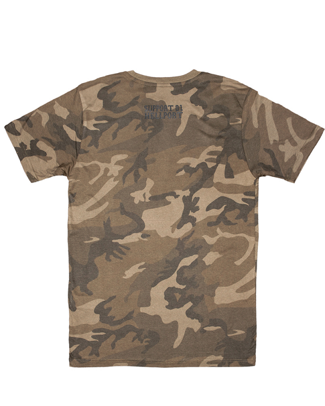 T-Shirt: SUPPORT 81 HELLPORT - Camouflage