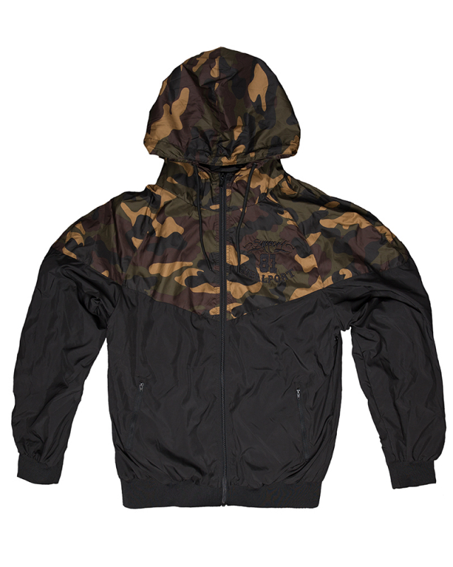 Windbreaker: SUPPORT 81 STICK SCHWARZ - SCHWARZ/CAMO